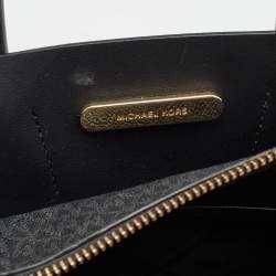 Michael Kors Tricolor Signature Coated Canvas and Leather Mercer Satchel
