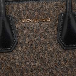 Michael Kors Tricolor Signature Coated Canvas and Leather Mercer Satchel