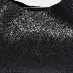 Pre Owned Michael Kors Black Leather Junie Shoulder Bag