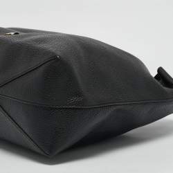 Pre Owned Michael Kors Black Leather Junie Shoulder Bag