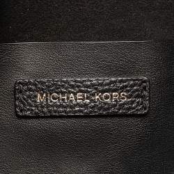 Pre Owned Michael Kors Black Leather Junie Shoulder Bag