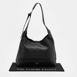 Pre Owned Michael Kors Black Leather Junie Shoulder Bag