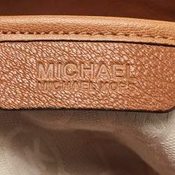Pre Owned Michael Kors Brown Leather Large Hamilton North South Tote