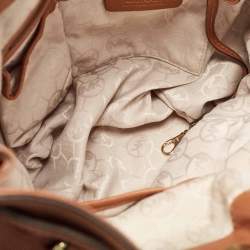 Pre Owned Michael Kors Brown Leather Large Hamilton North South Tote