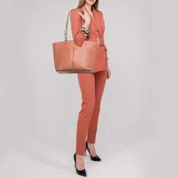 Michael Kors Blush Red Leather Bedford Tote