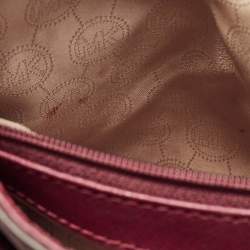 Michael Kors Burgundy Leather East/West Hamilton Tote