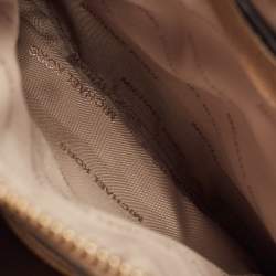 Michael Kors Burgundy Croc Embossed Leather Mini Mercer Tote