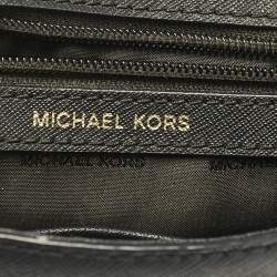 Michael Kors Black Leather Mini Ava Top Handle Bag