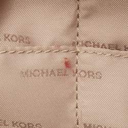 Pre Owned Michael Kors Brown Leather Studded Satchel