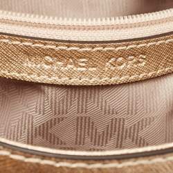 Michael Kors Gold Leather Small Ava Top Handle Bag