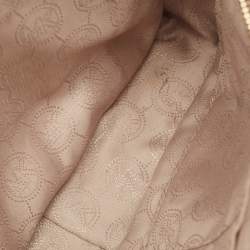 Pre Owned Michael Kors Navy Blue Leather Jet Set Camera Crossbody Bag