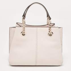 Michael Kors Pink Faux Leather Small Teagan Tote