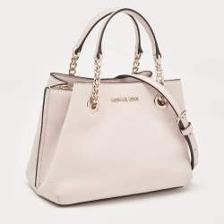 Michael Kors Pink Faux Leather Small Teagan Tote