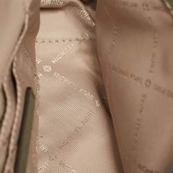 Pre Owned Michael Kors Olive Green Leather Small Wanda Shoulder Bag