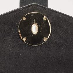 Pre Owned Michael Kors Black Leather Small Greenwich Shoulder Bag