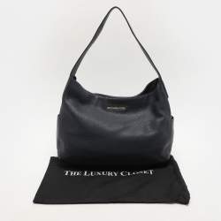 Michael Kors Navy Blue Leather Ashbury Hobo