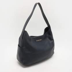 Michael Kors Navy Blue Leather Ashbury Hobo