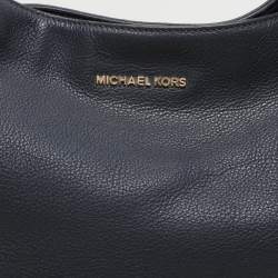 Michael Kors Navy Blue Leather Ashbury Hobo