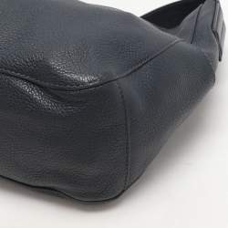 Michael Kors Navy Blue Leather Ashbury Hobo