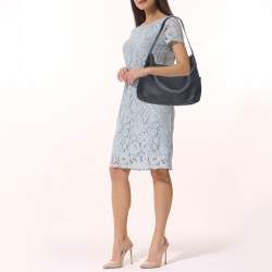 Michael Kors Navy Blue Leather Ashbury Hobo