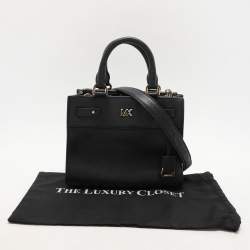 Pre Owned Michael Kors Black Leather Reagan Tote