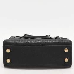 Pre Owned Michael Kors Black Leather Reagan Tote