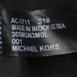 Pre Owned Michael Kors Black Leather Reagan Tote