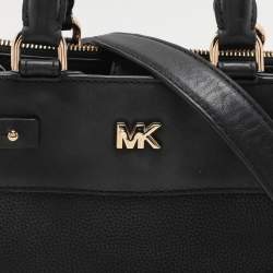 Pre Owned Michael Kors Black Leather Reagan Tote
