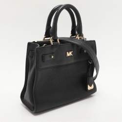 Pre Owned Michael Kors Black Leather Reagan Tote