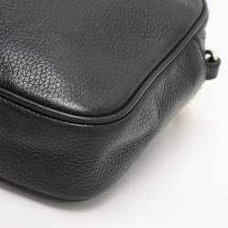 Pre Owned Michael Kors Black Leather Crossbody Bag