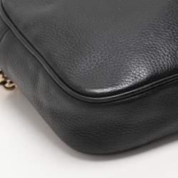 Pre Owned Michael Kors Black Leather Crossbody Bag