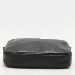 Pre Owned Michael Kors Black Leather Crossbody Bag