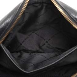 Pre Owned Michael Kors Black Leather Crossbody Bag