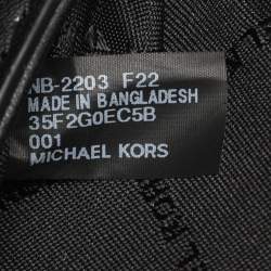 Michael Kors Dark Grey Coated Canvas Cece Shoulder Bags