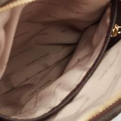Michael Kors Brown Signature Coated Canvas Jessa Convertible Backpack