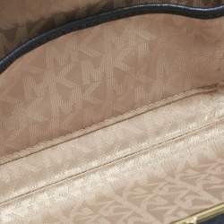 Michael Kors Blue Leather Elsie Box Chain Clutch