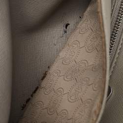 Michael Kors Grey Faux Leather Large Jet Set Travel Tote