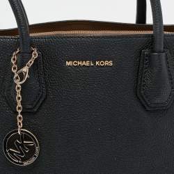 Michael Kors Black Leather Large Mercer Tote