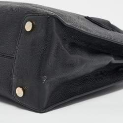 Michael Kors Black Leather Large Mercer Tote