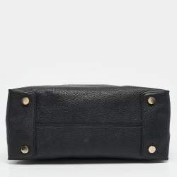 Michael Kors Black Leather Large Mercer Tote