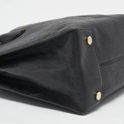 Michael Kors Black Leather Large Mercer Tote