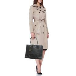 Michael Kors Black Leather Large Mercer Tote