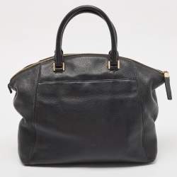 Michael Kors Black Leather Large Riley Satchel