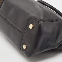Michael Kors Black Leather Large Riley Satchel