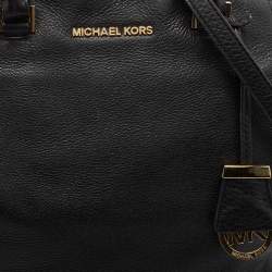 Michael Kors Black Leather Large Riley Satchel