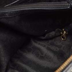 Michael Kors Black Leather Large Riley Satchel