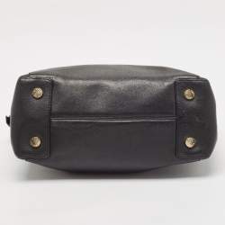 Michael Kors Black Leather Large Riley Satchel