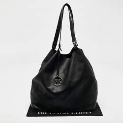 Michael Kors Black Leather Colgate Grab Shoulder Bag