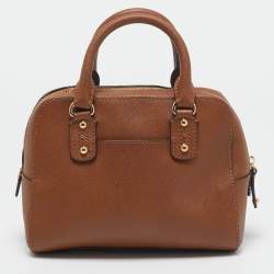 Pre Owned Michael Kors Brown Leather Mini Satchel