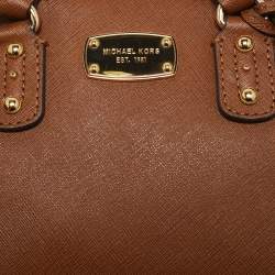 Pre Owned Michael Kors Brown Leather Mini Satchel